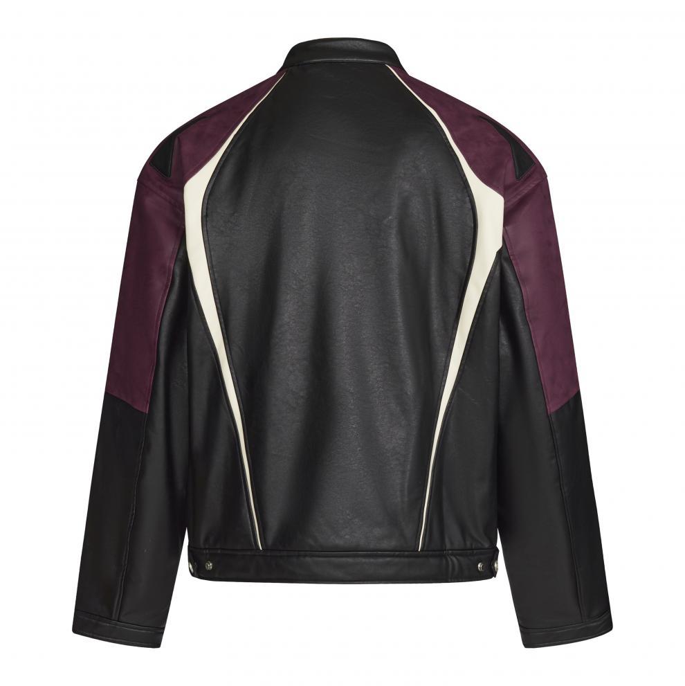 IAC | Leather zipper jacket