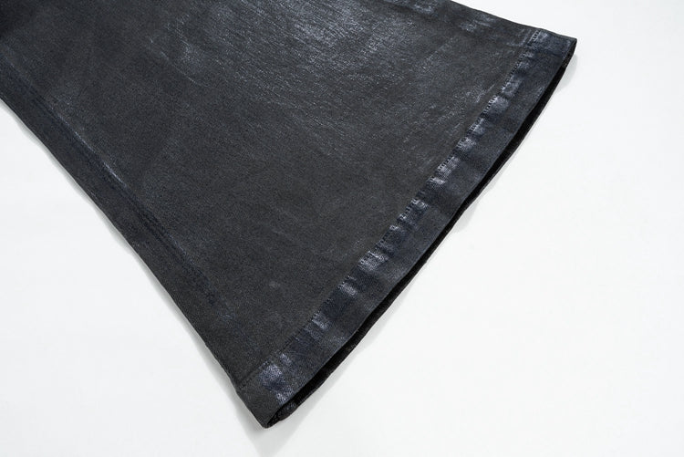 IAC | Dark enigma leather denim