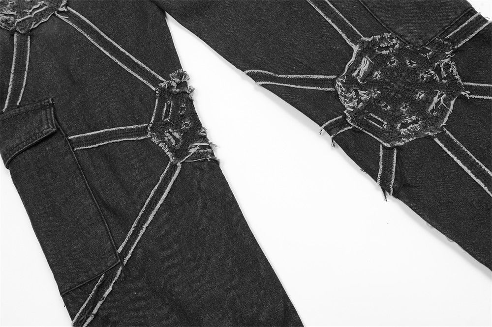 IAC | Spiderweb denim pants