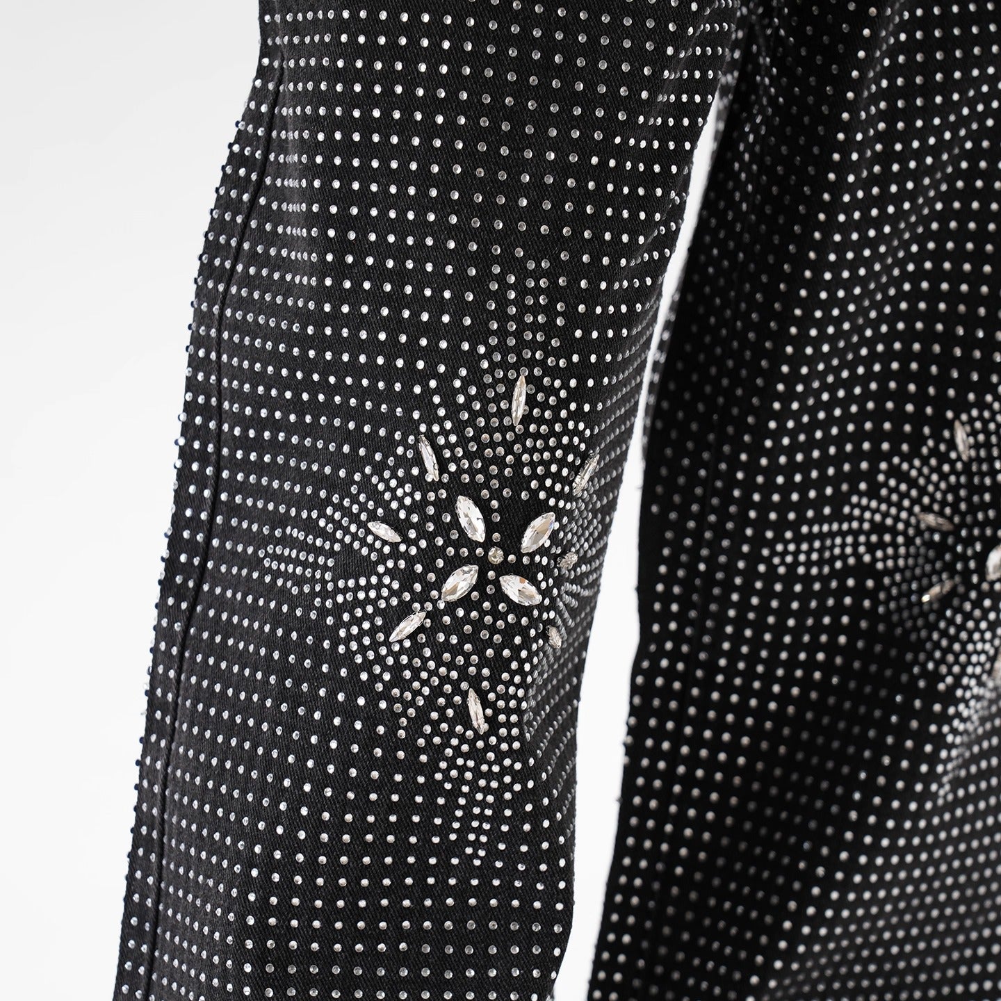 IAC | Rhinestone Flower Baggy Pants