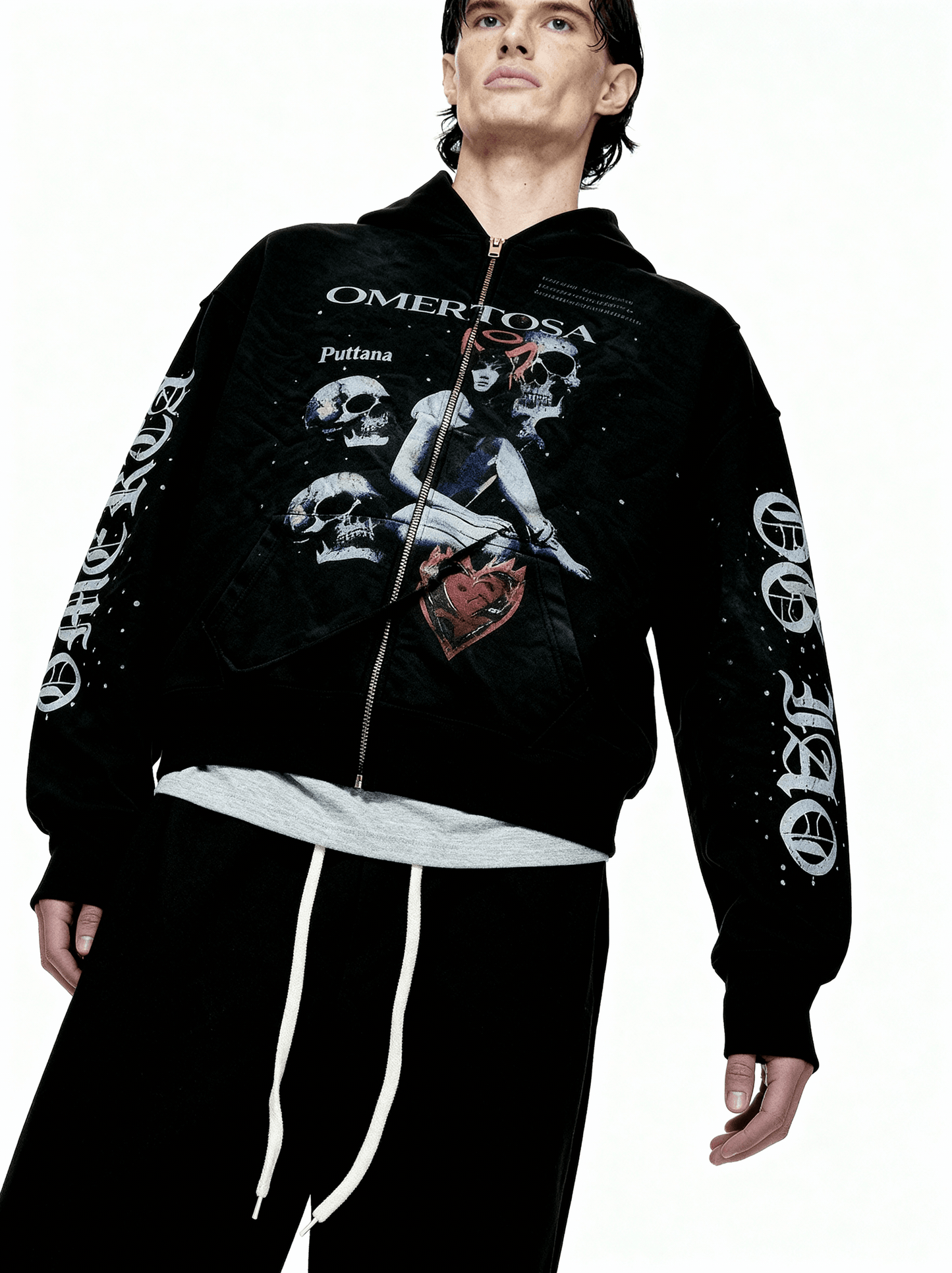 IAC | OMERTOSA RHINESTONES HOODIE