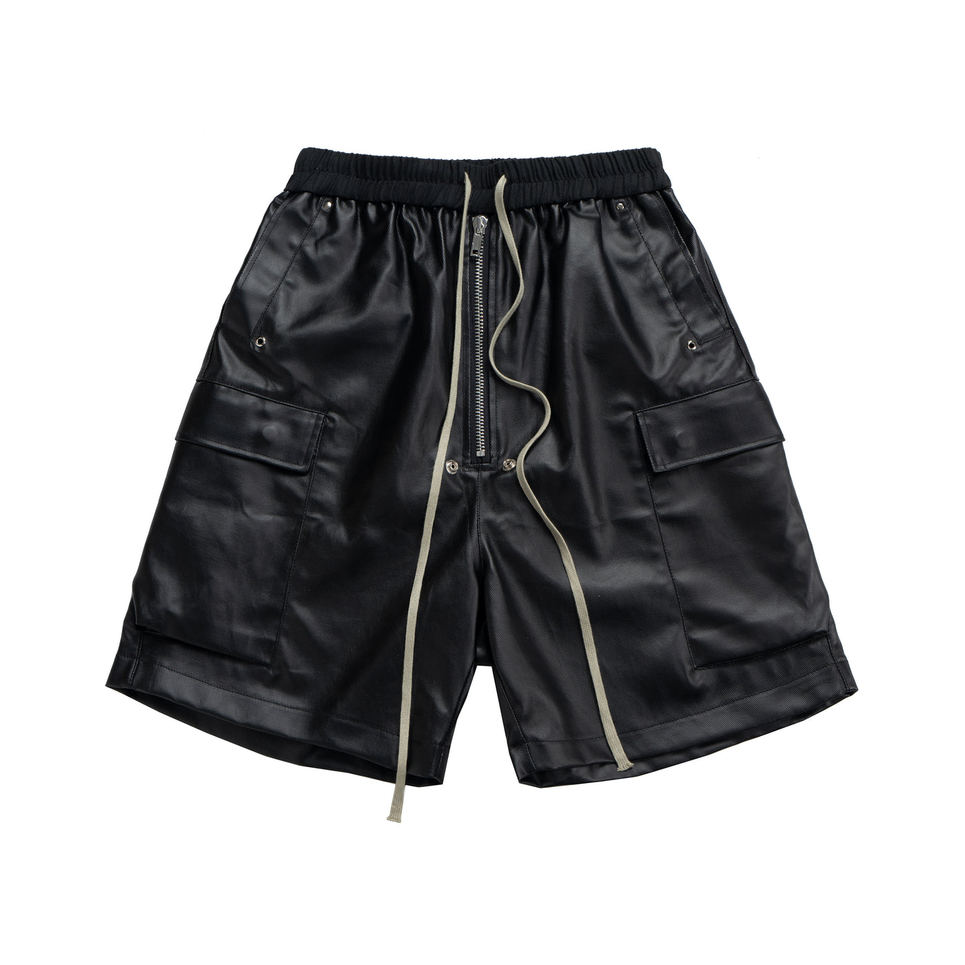 IAC | Black 0pium leather shorts