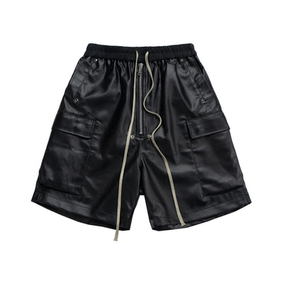 IAC | Black 0pium leather shorts