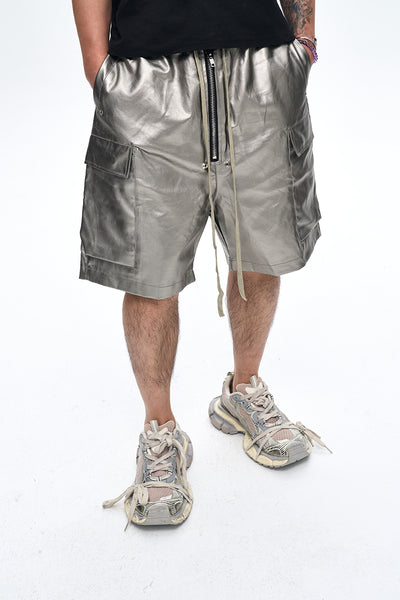 IAC | Black 0pium leather shorts