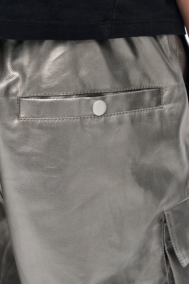 IAC | Black 0pium leather shorts