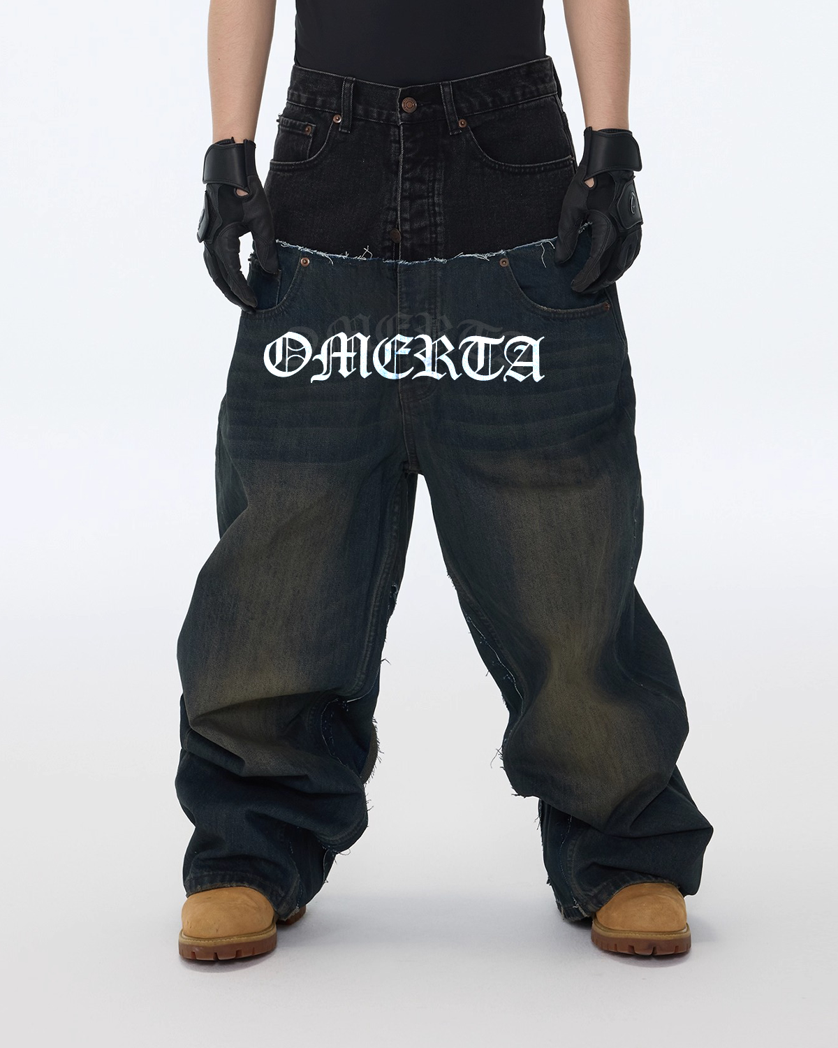 IAC | Double dark blue denim OMERTA