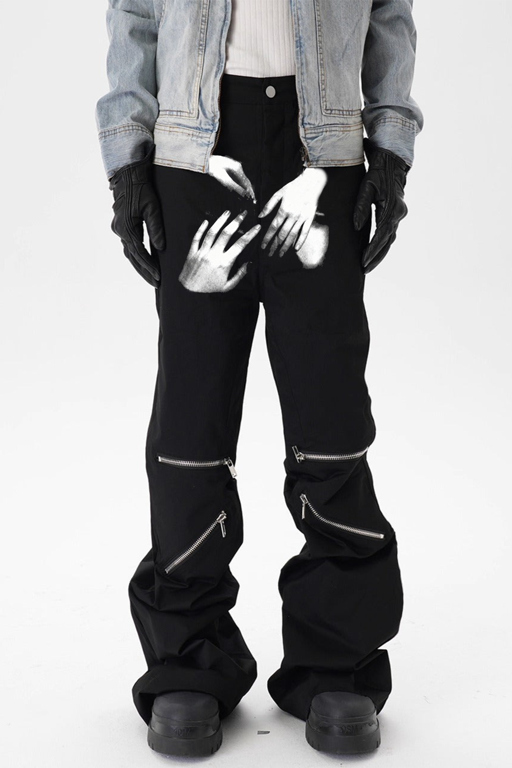 IAC | Knee zipper loose pants