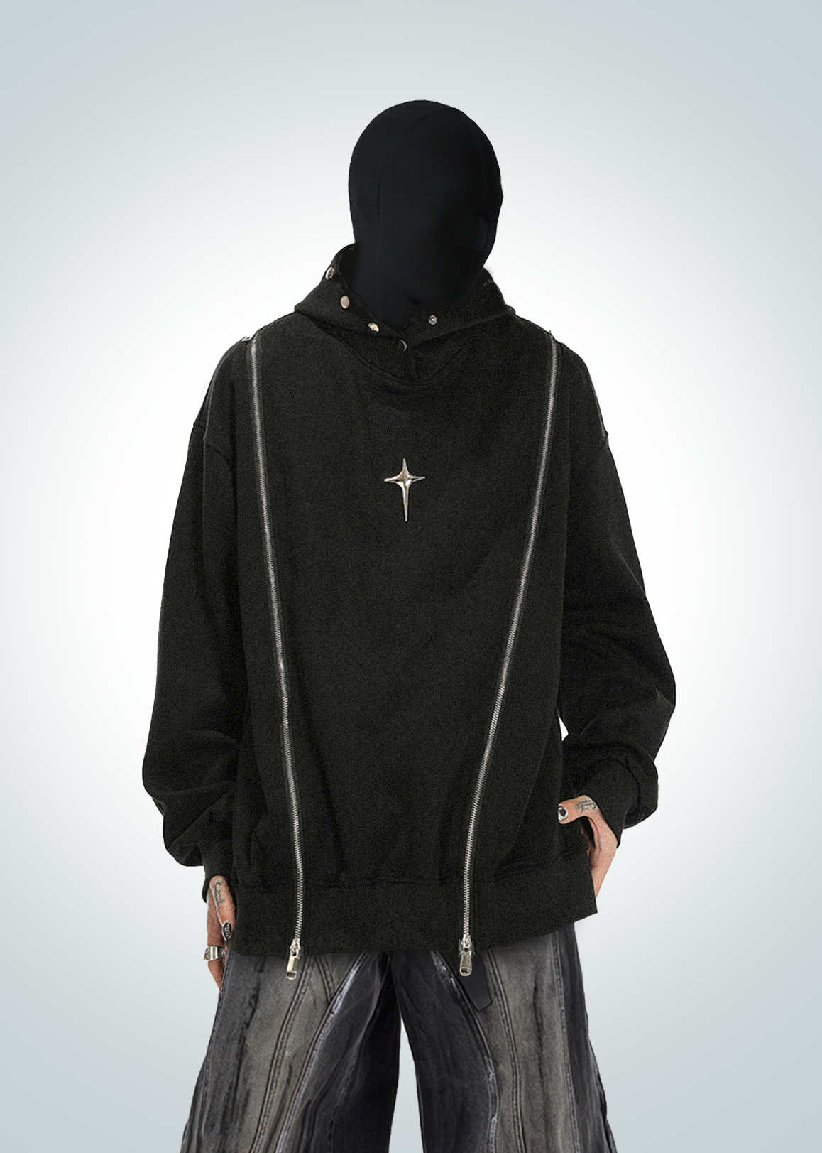 IAC | Double zipper hoodie