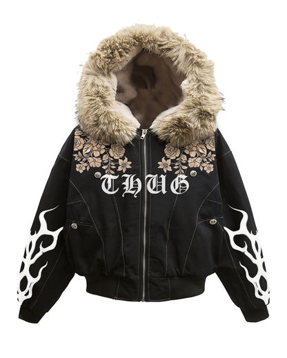 IAC | THUG Fur hood Puffer