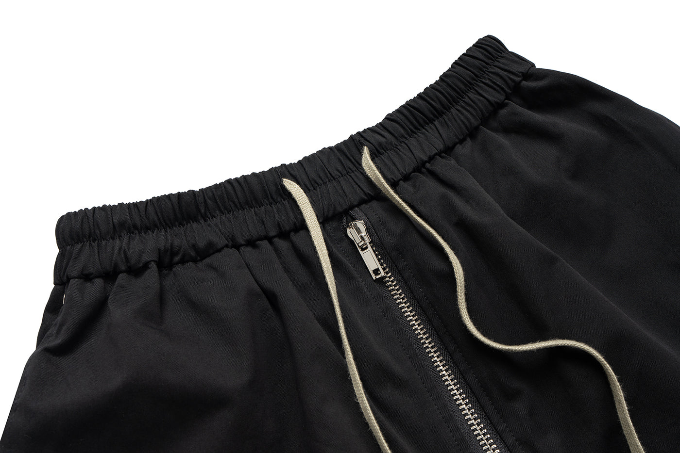IAC | Black big zipper boxer shorts