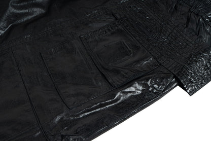 IAC | Dark Creatch Leather Pants