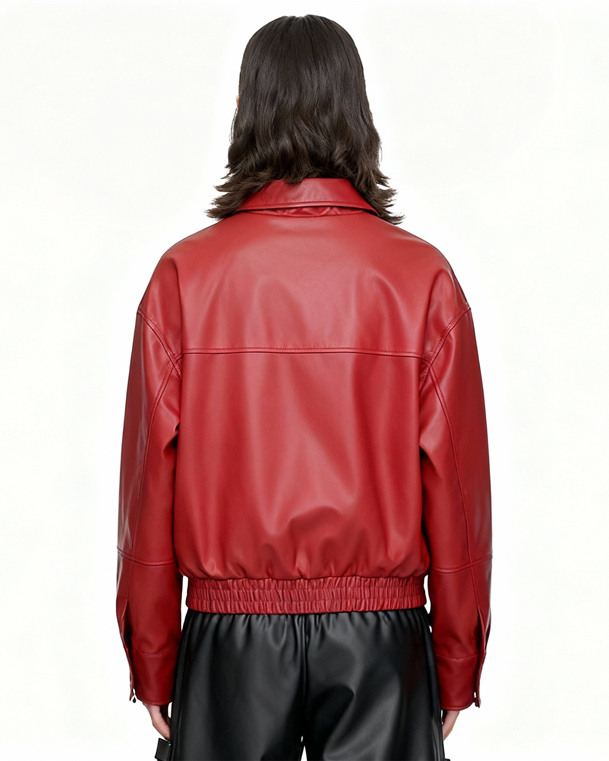 IAC | PP Type leather red jacket