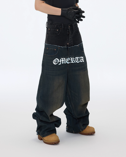 IAC | Double dark blue denim OMERTA