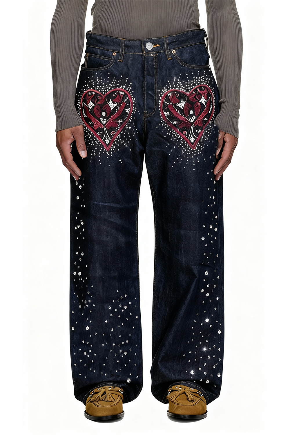 IAC | STAR HEARTS BAGGY JEANS