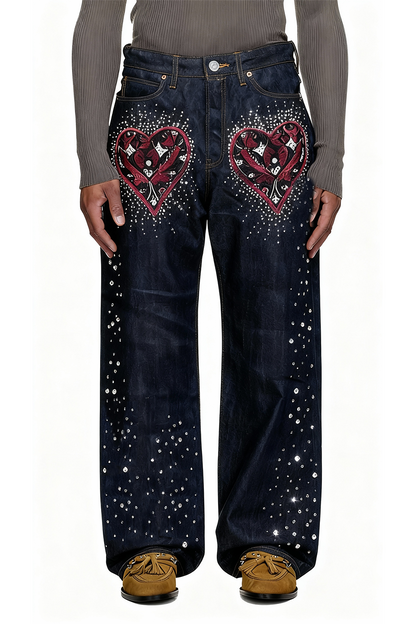 IAC | STAR HEARTS BAGGY JEANS