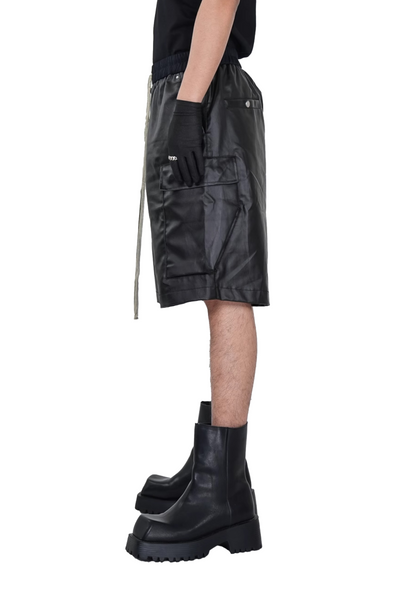 IAC | Black 0pium leather shorts
