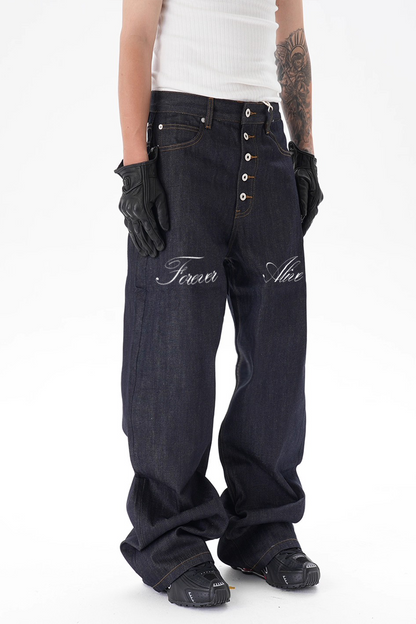 IAC | 5 BUTTONS baggy denim