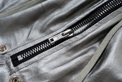 IAC | Silver OO leather cargo pants