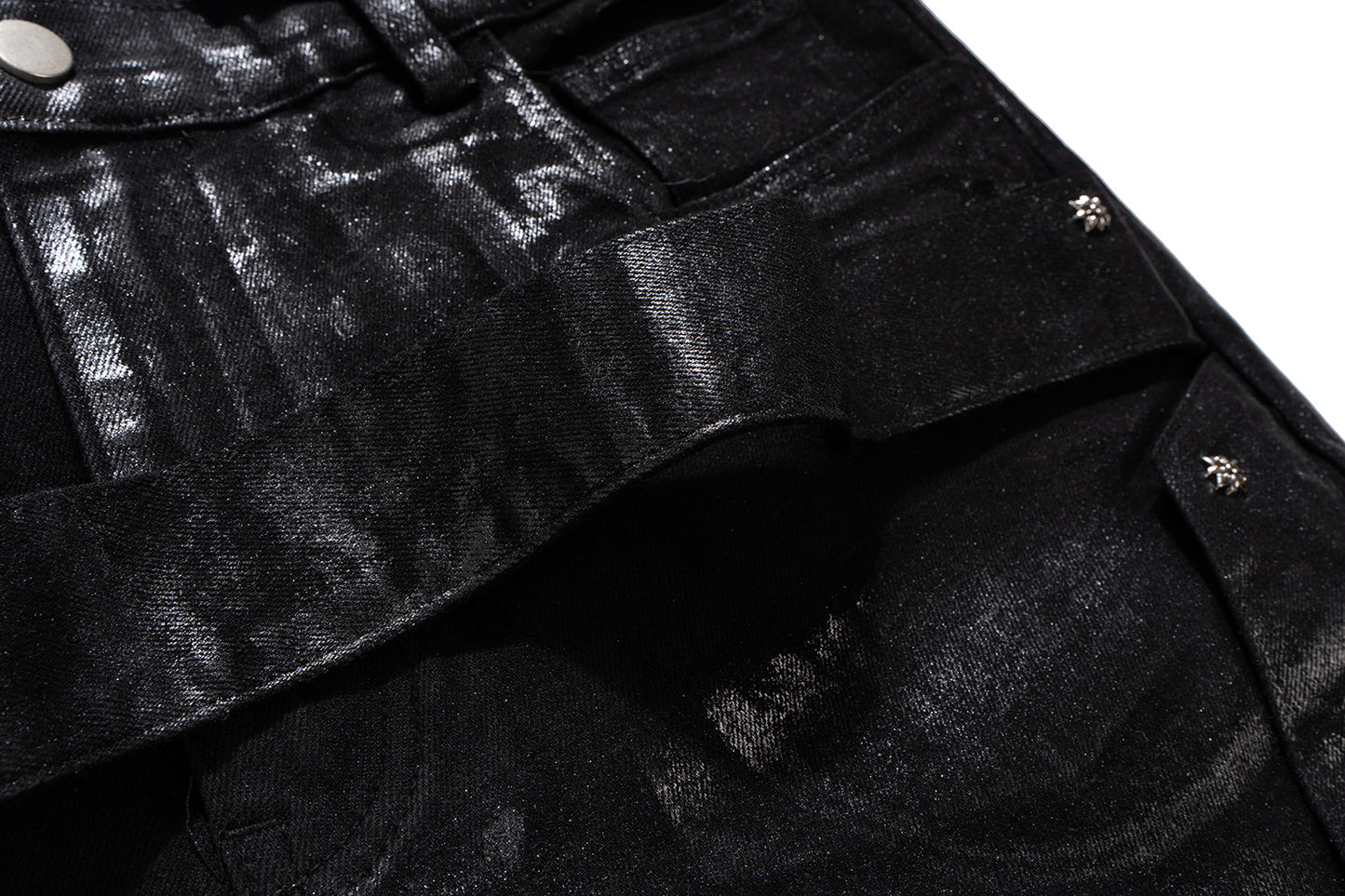 IAC | WAXED BELTED JEANS