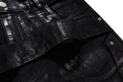 IAC | WAXED BELTED JEANS