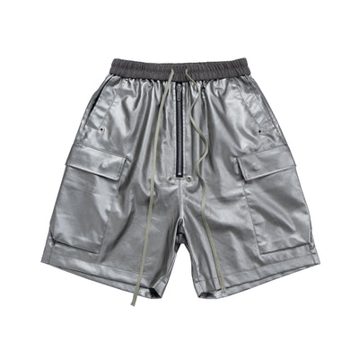 IAC | Black 0pium leather shorts