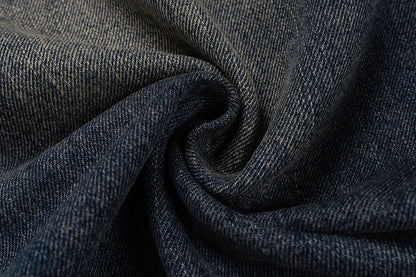 IAC | BLACK LEATHER POCKET BAGGY JEANS