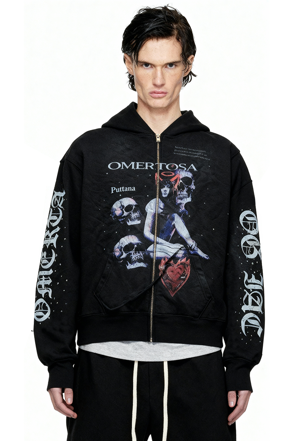 IAC | OMERTOSA RHINESTONES HOODIE