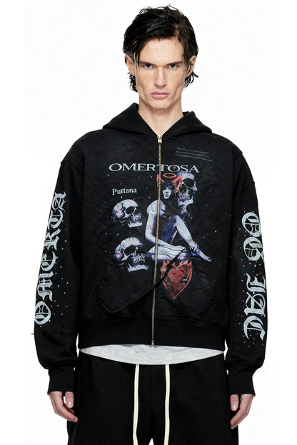 IAC | OMERTOSA RHINESTONES HOODIE