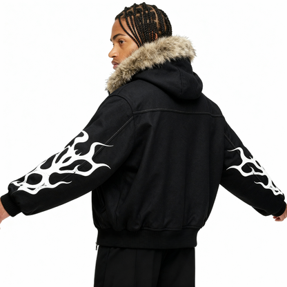 IAC | THUG Fur hood Puffer