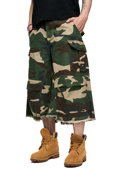 IAC | Camo loose shorts