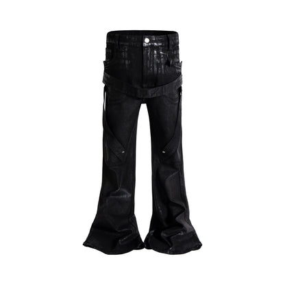 IAC | WAXED BELTED JEANS