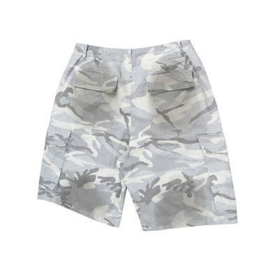 IAC | White Camo loose shorts