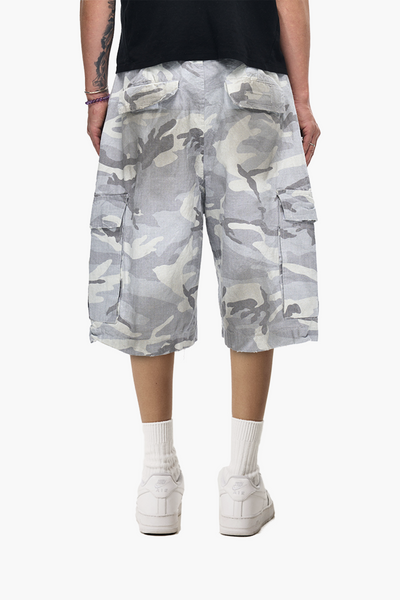 IAC | White Camo loose shorts