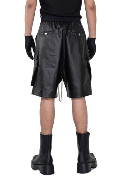 IAC | Black 0pium leather shorts