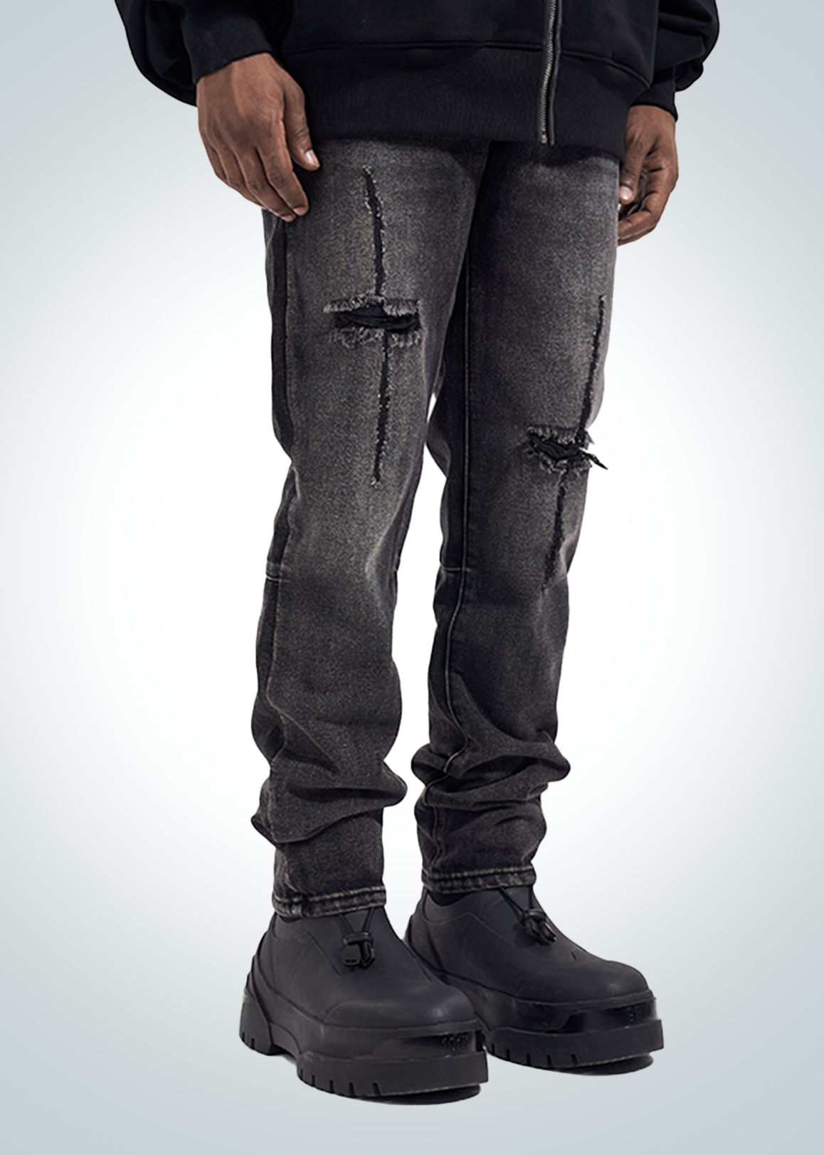 IAC | Jeans skinny slim elasticizzati dettagli Cross scratch 