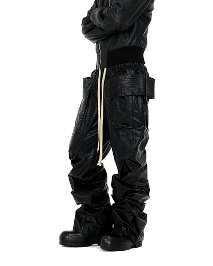 IAC | Dark Creatch Leather Pants