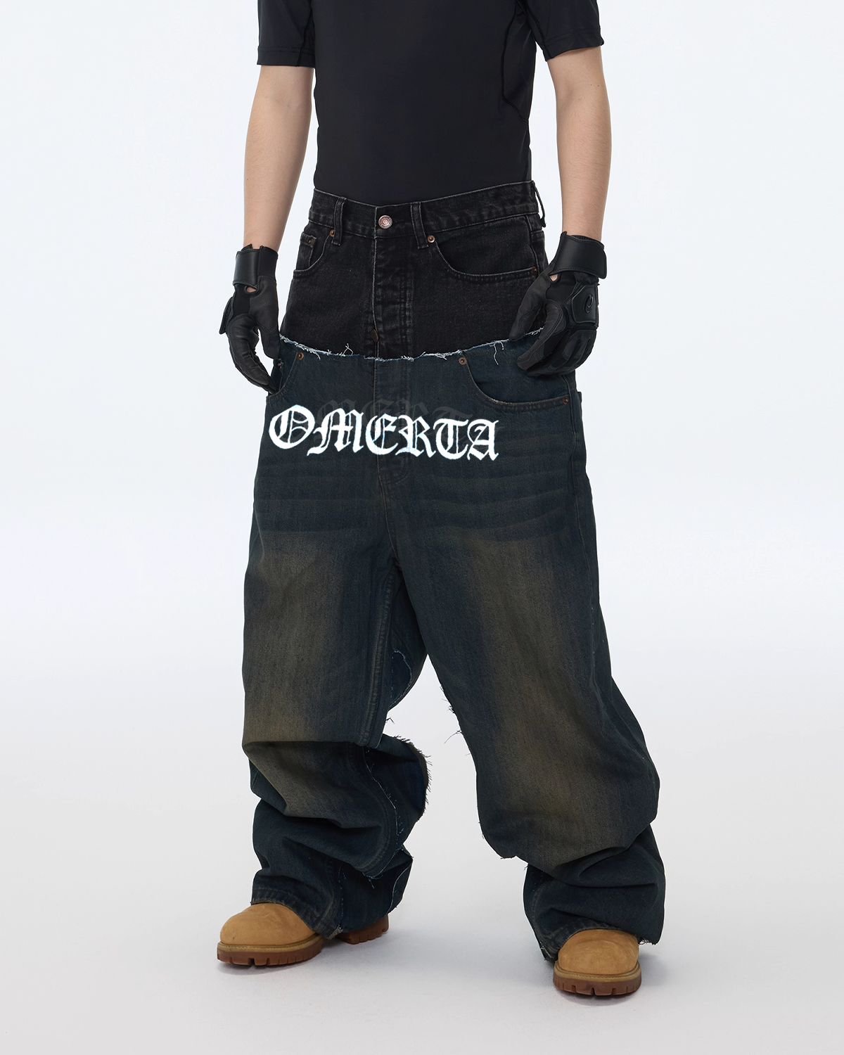 IAC | Double dark blue denim OMERTA