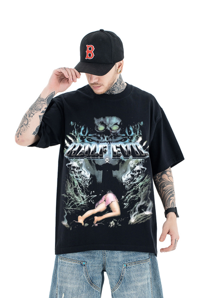 IAC | HALF EVIL black tee