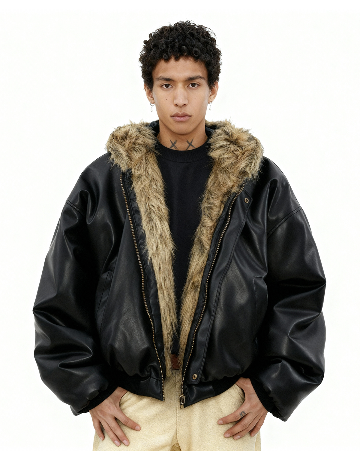 IAC | DOUBLE FACE FUR LEATHER JACKET