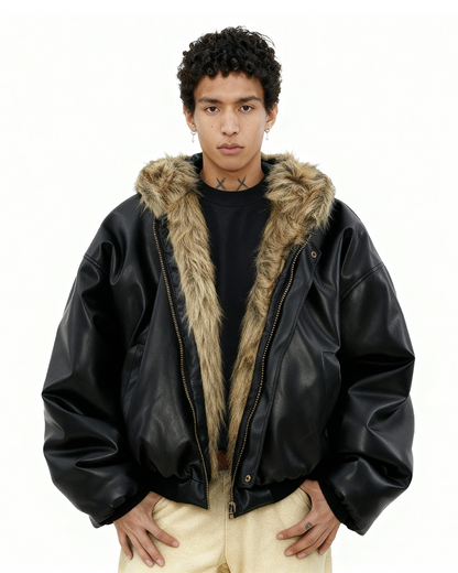 IAC | DOUBLE FACE FUR LEATHER JACKET