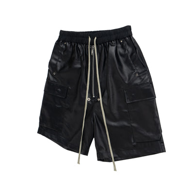 IAC | Black 0pium leather shorts