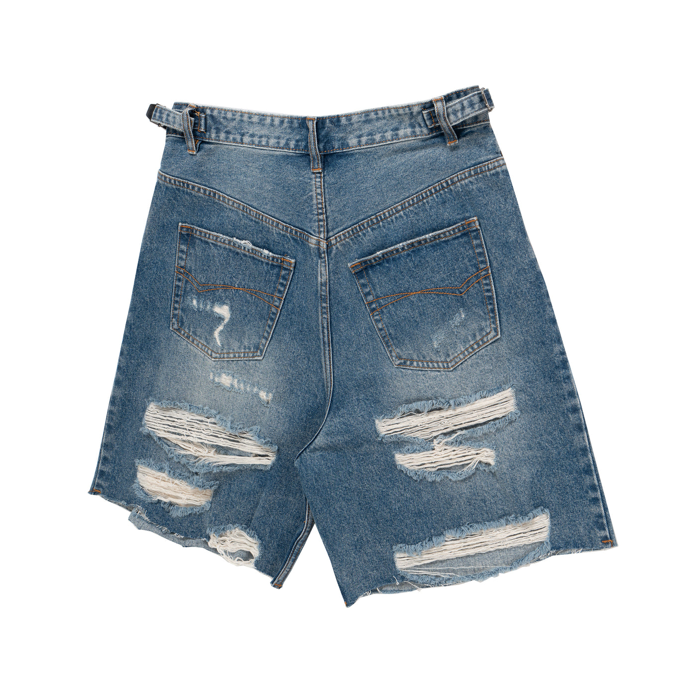 IAC | Distressed denim loose shorts