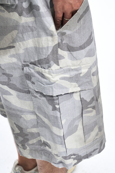 IAC | White Camo loose shorts
