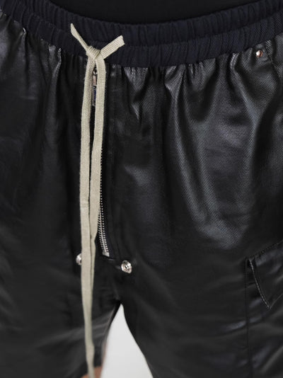 IAC | Black 0pium leather shorts
