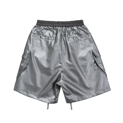 IAC | Black 0pium leather shorts