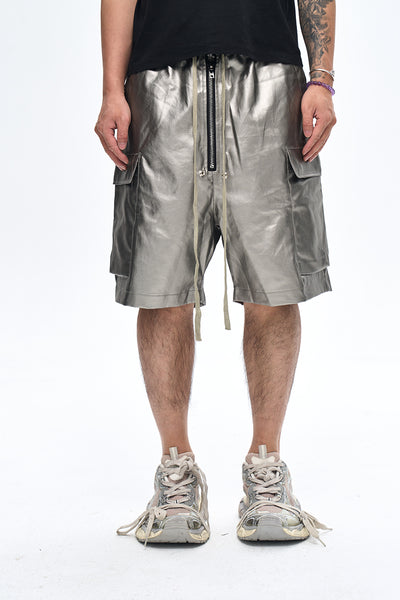 IAC | Black 0pium leather shorts