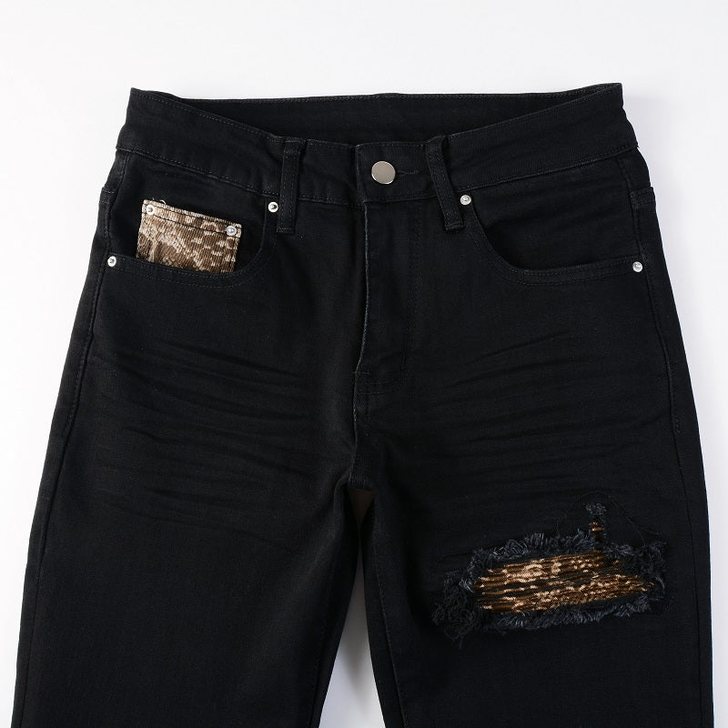 IAC | Animalier skinny jeans