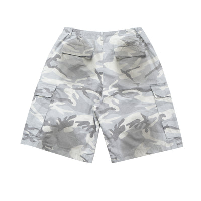 IAC | White Camo loose shorts
