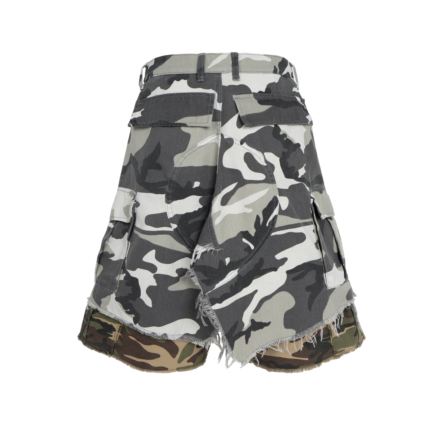 IAC | DOUBLE WHITE CAMO SHORTS I AM SEX