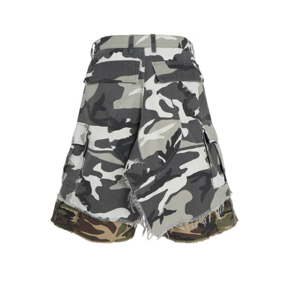 IAC | DOUBLE WHITE CAMO SHORTS I AM SEX